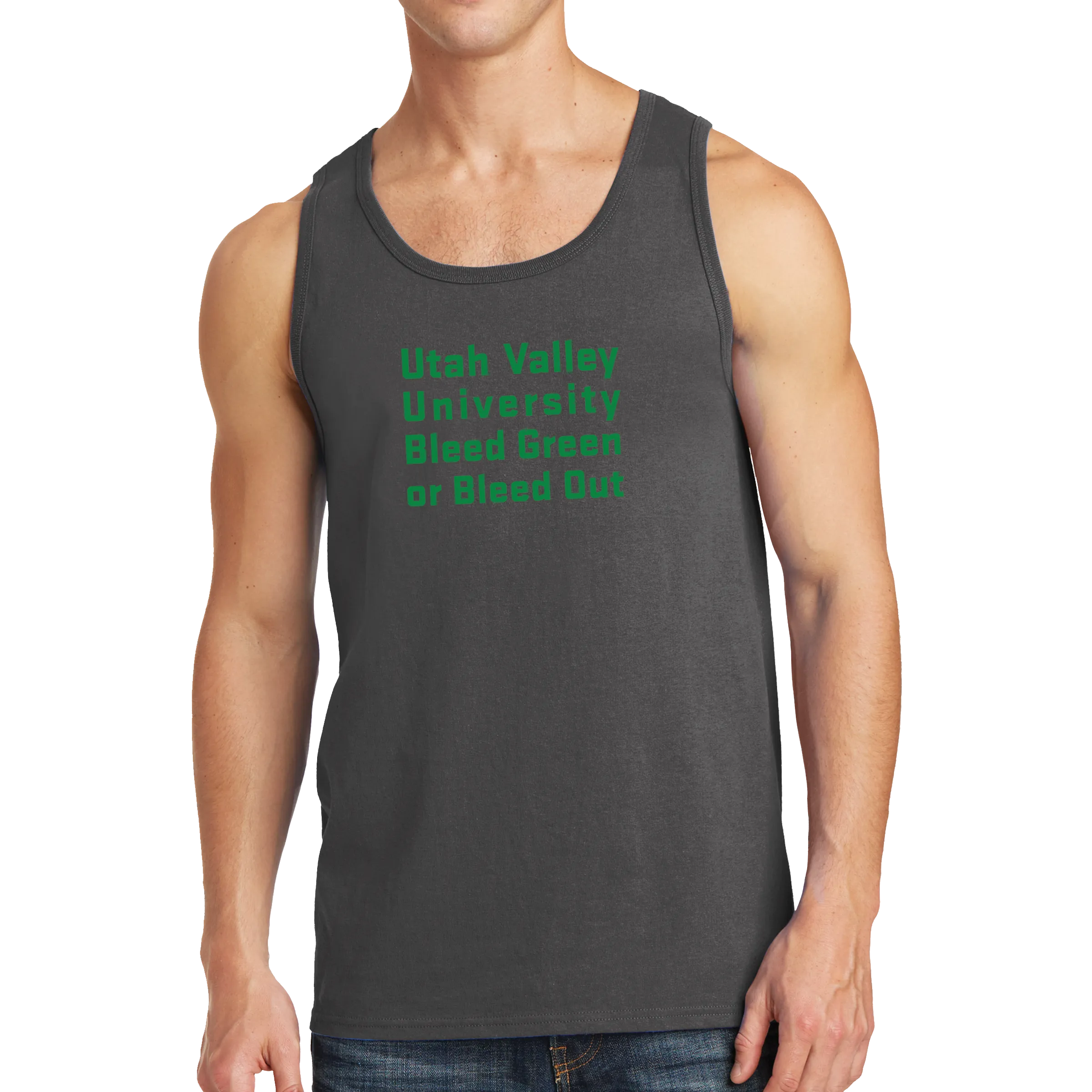 Port & Company Core Cotton Tank Top - Bleed Green