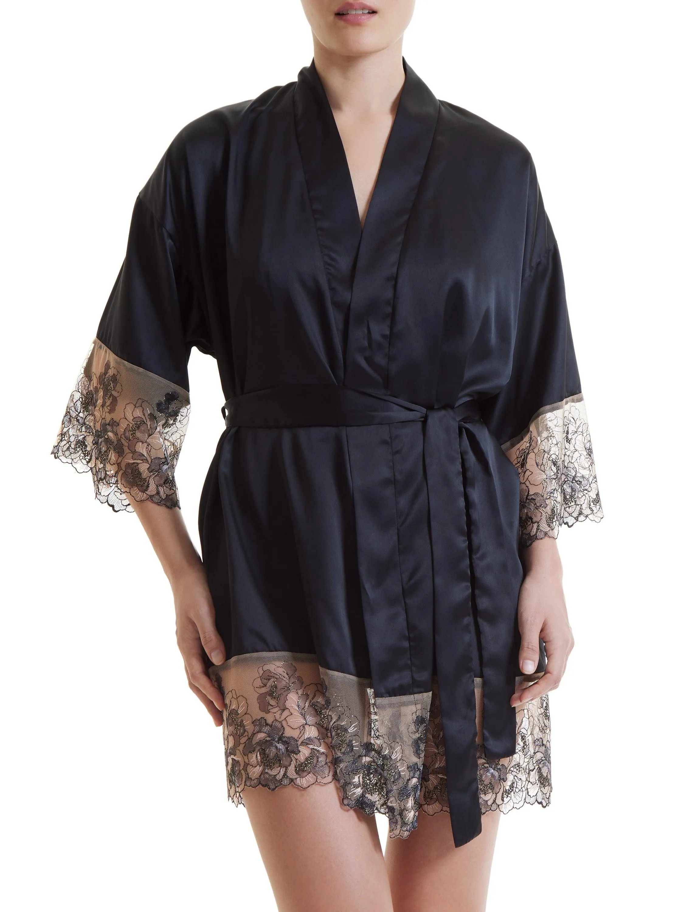 Prabal Gurung Rose Gold Silk Robe Sale