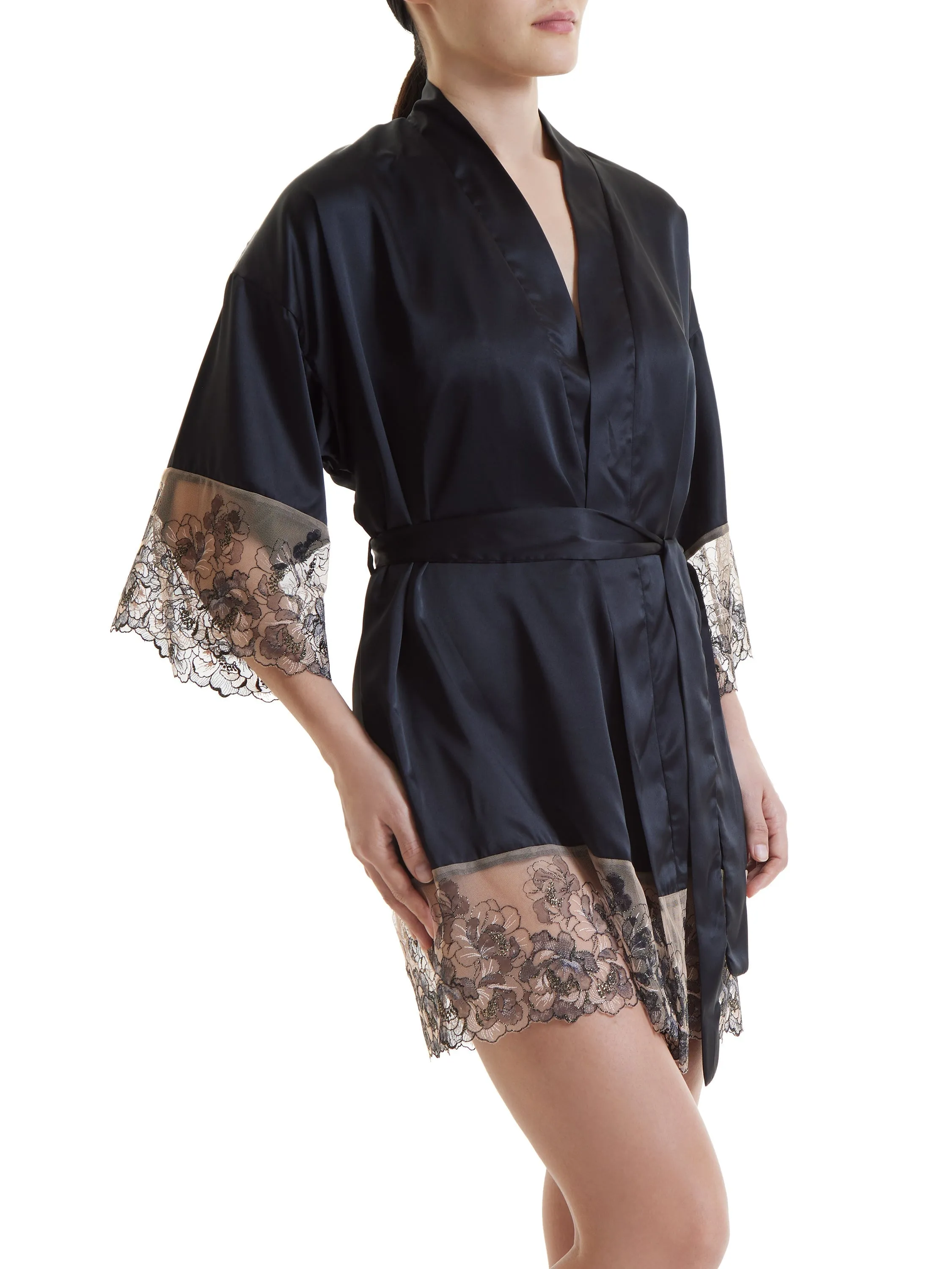 Prabal Gurung Rose Gold Silk Robe Sale