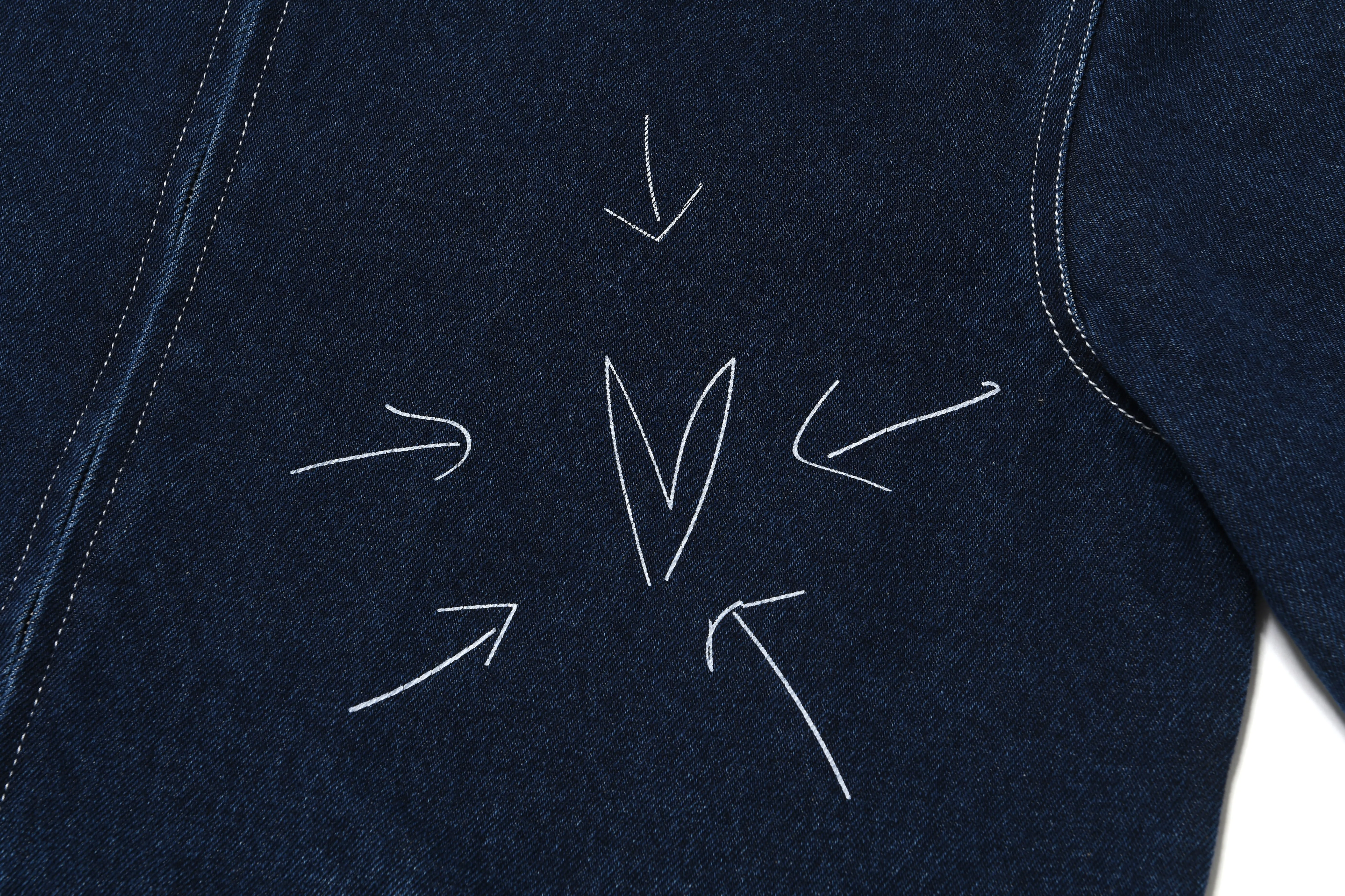 *Pre-order* "Moment of ______ ." Photo Patched Denim Blouson Jacket