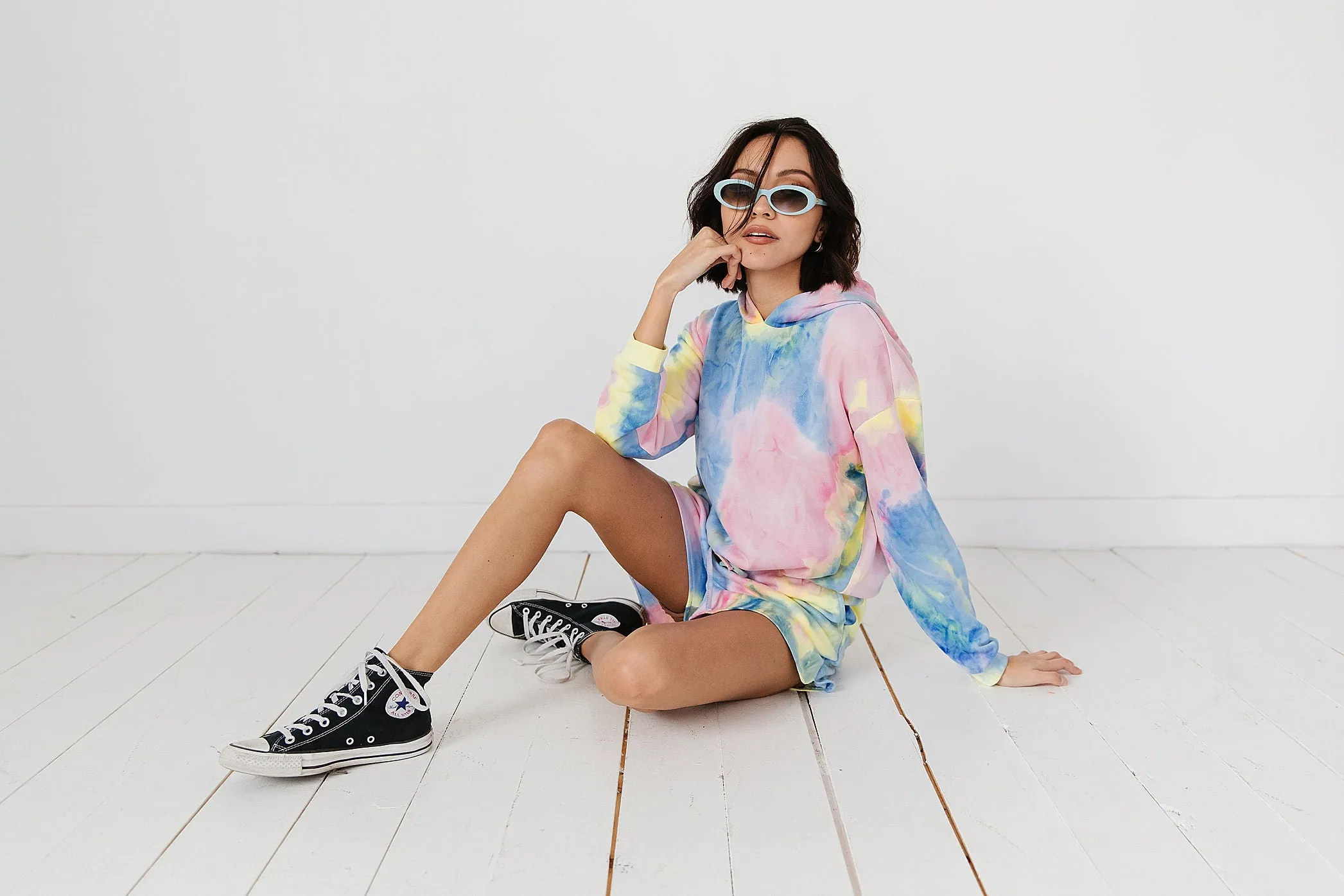 Rad Babes Only Tie Dye Hoodie