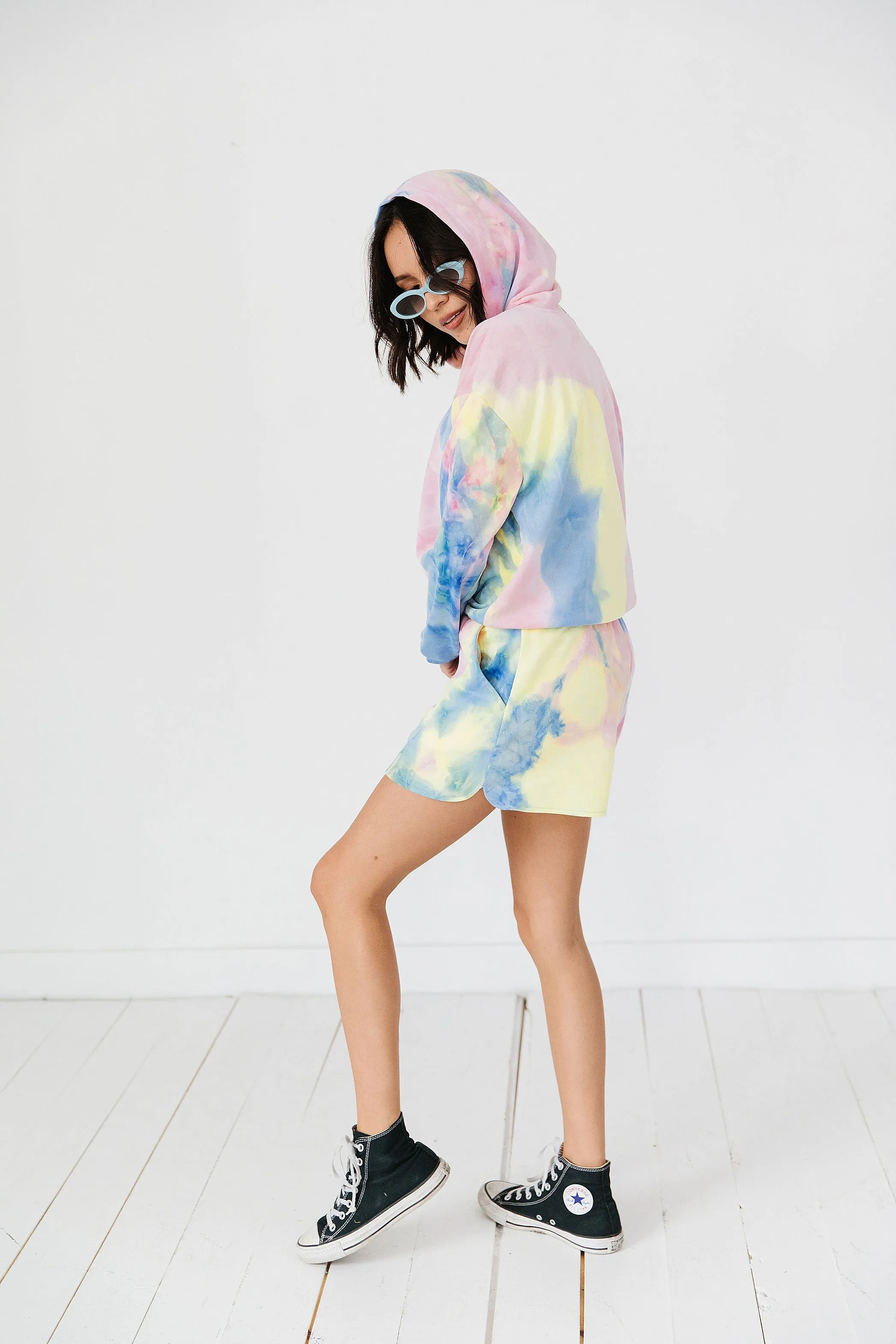 Rad Babes Only Tie Dye Hoodie