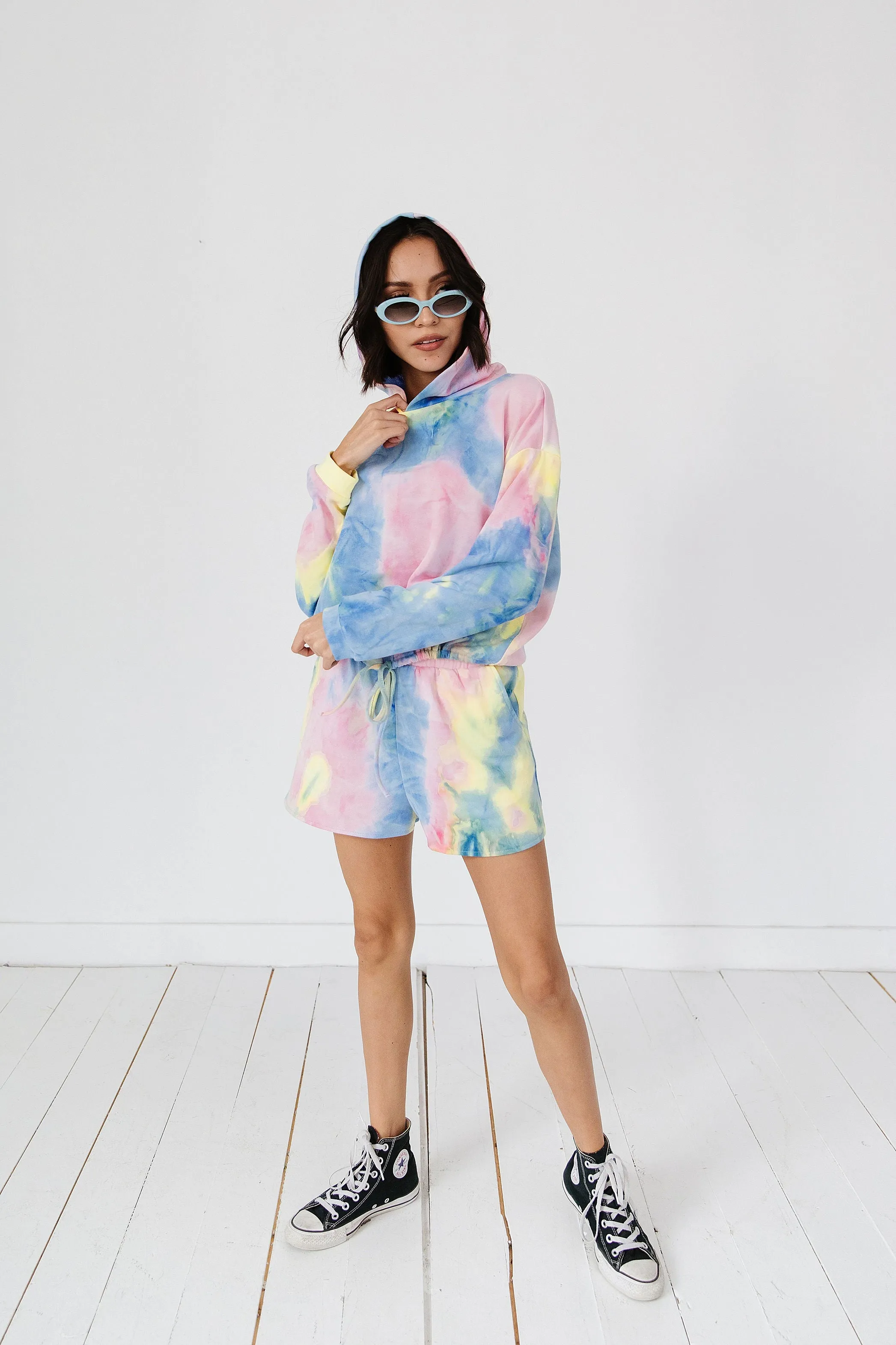 Rad Babes Only Tie Dye Hoodie