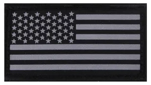 Rothco Reflective Flag Patch With Hook Back