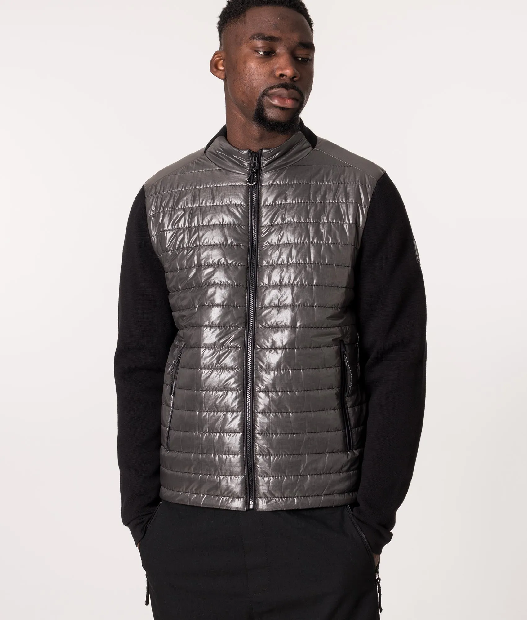 Slim Fit Veer Zip Through Hybrid Jacket