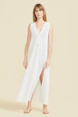 Sorrento Dress - White Crochet by Sitano