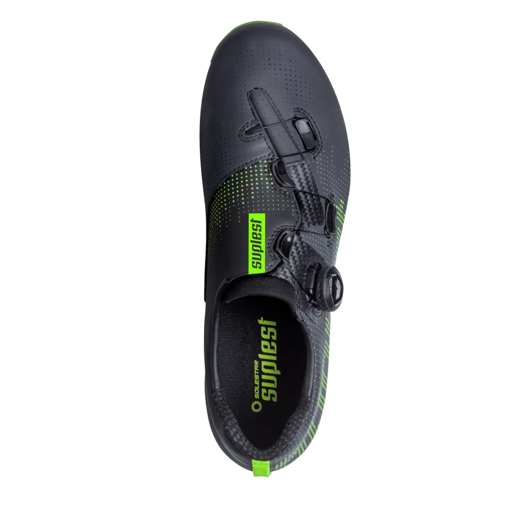 SUPLEST Road Cycling Shoes Performance - Black/Green