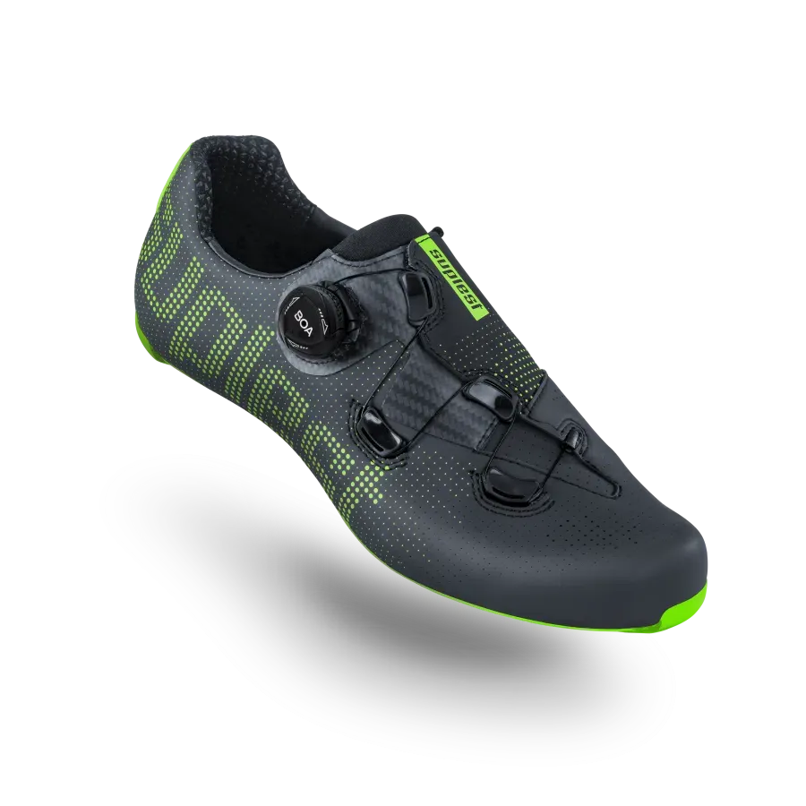 SUPLEST Road Cycling Shoes Performance - Black/Green