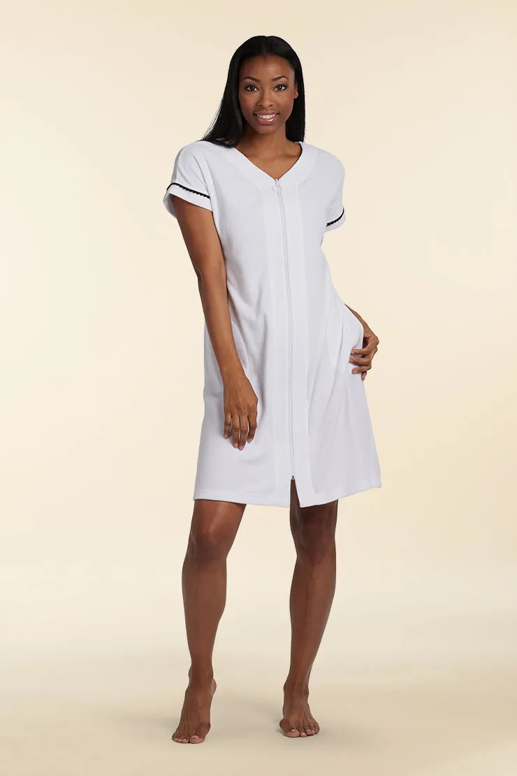 Terry Knit Robe - Short Robe/Short Sleeves | Clearance only