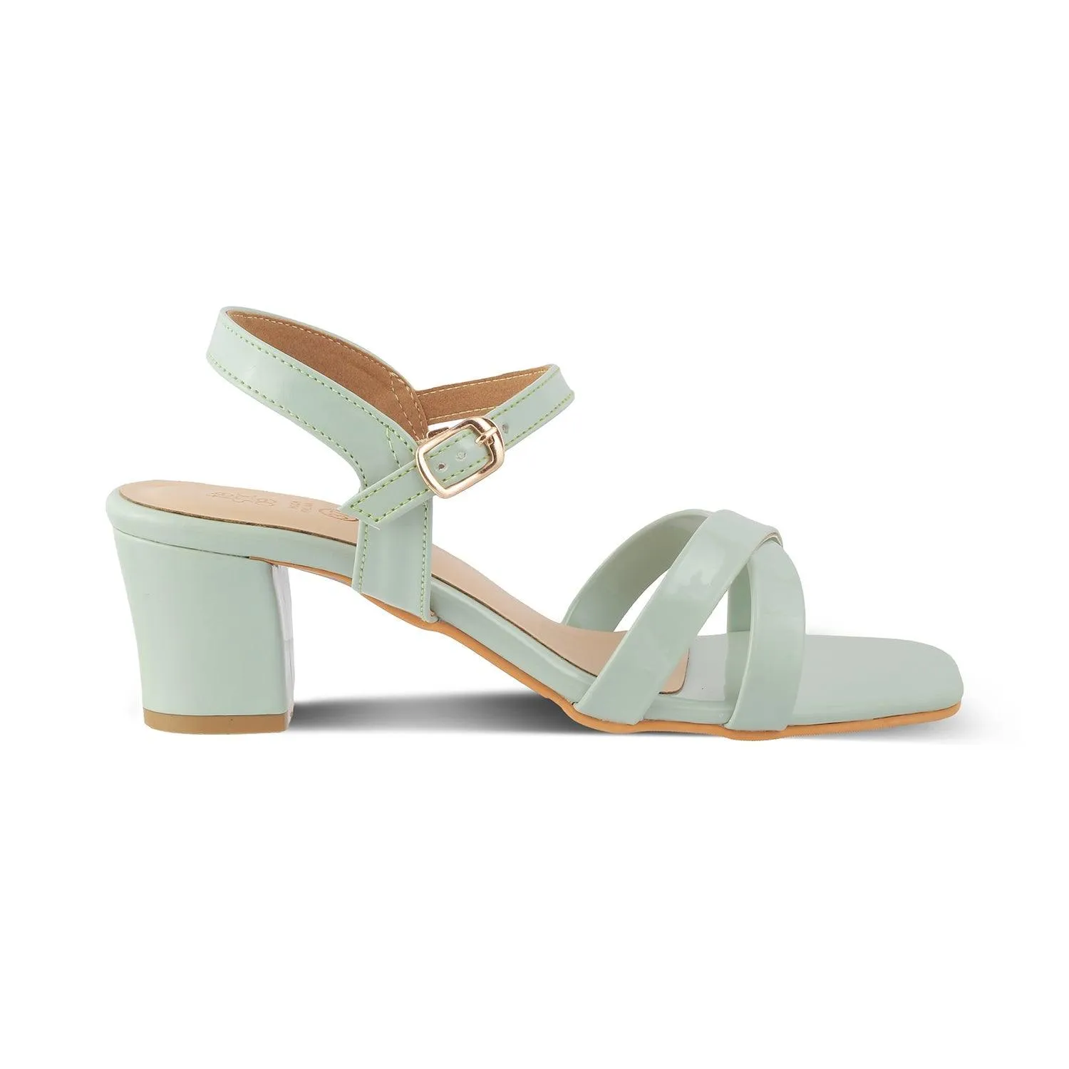 The Rochelle Green Women's Dress Block Heel Sandals Tresmode