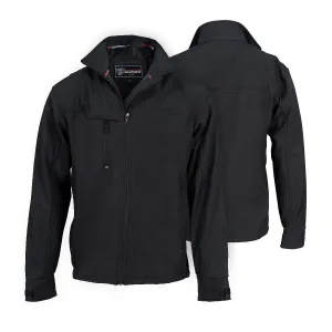 VL1500 Black Waterproof Lightweight Zipper Front Soft Shell Jacket